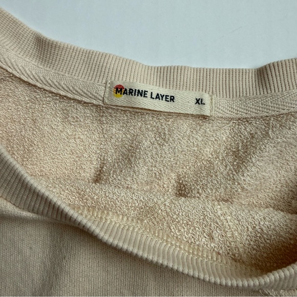 Marine Layer Sunset Ombre Lounge Set Crewneck Sweatshirt Shorts Medium - Picture 7 of 7